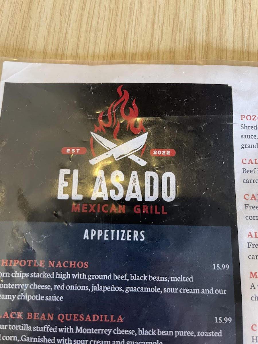 Menu El Asado Mexican Grill & Meat Market-7